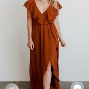 Baltic Born Katya Rust Ruffle Dress